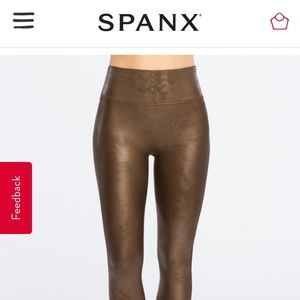 Spanx leggings faux leather